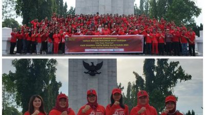 Sambut HDKD ke 78, Rutan Perempuan Medan Bersihkan TMP Bersama Jajaran Kanwil Kumham Sumut