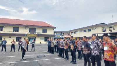 Binlat Mandiri Bintara dan Tamtama Diktuk Gelombang I 2024 Digelar di Polrestabes Medan