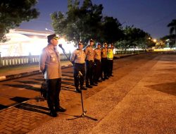 Waka Polrestabes Medan Pimpin Apel Pengamanan Kunjungan Presiden di Gedung Serbaguna
