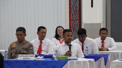 Kapolrestabes Medan Dengarkan Arahan Kapolda Sumut dan Anev Pelaksana Satgas TPPO