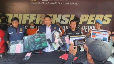 Sindikat Pembobol Rekening Bank Berhasil Diamankan Polres Pelabuhan Tanjung Perak 