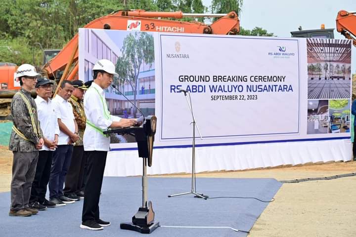Presiden Jokowi Groundbreaking Pembangunan Rumah Sakit Pertama di IKN