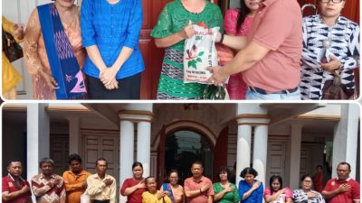 Berbagi Kasih, Ketua Pewarta Berikan Paket Sembako kepada Jemaat HKBP Garu VIII