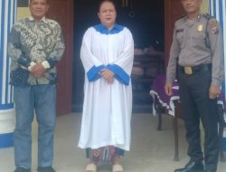 Polsek Padang Hulu Berikan Pengamanan Ibadah Minggu