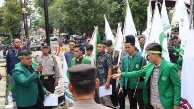 Mahasiswa Gelar Aksi di Polrestabes Medan, Minta Berantas Narkoba di Lokasi Hiburan Malam