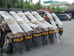Polrestabes Medan Gelar Latihan Dalmas