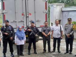Polres Tanjung Balai Laksanakan Pengamanan Pendistribusian Logistik Pemilu Hingga Lancar
