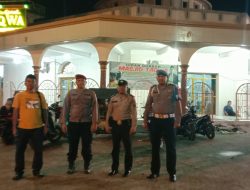 Polres Tanjung Balai Laksanakan Pengamanan Sholat Tarawih di Beberapa Mesjid